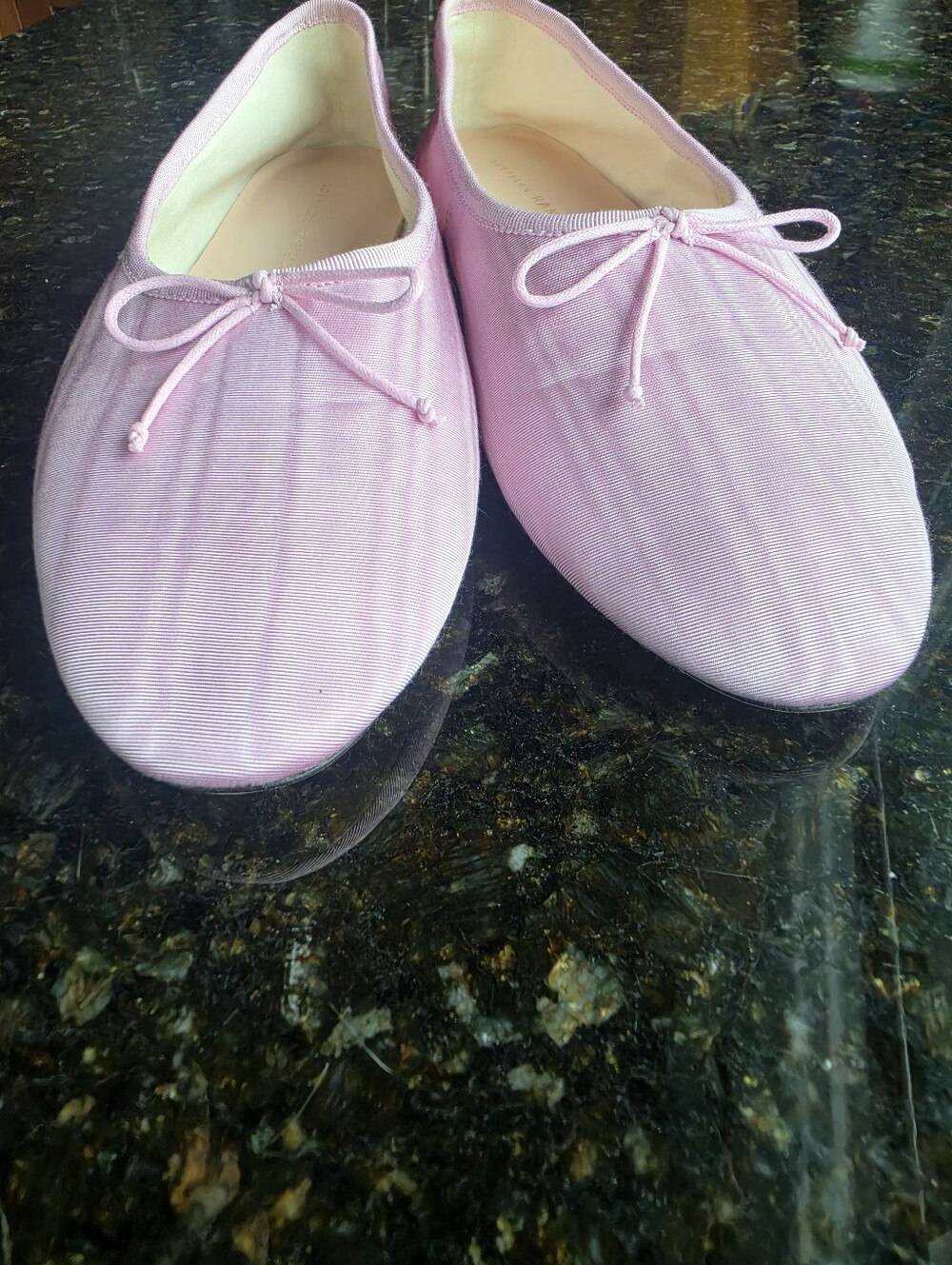 Loeffler Randall Landon Ballet Flat in Powder Pink Moiré Sz 7.5 - Picture 4 of 12
